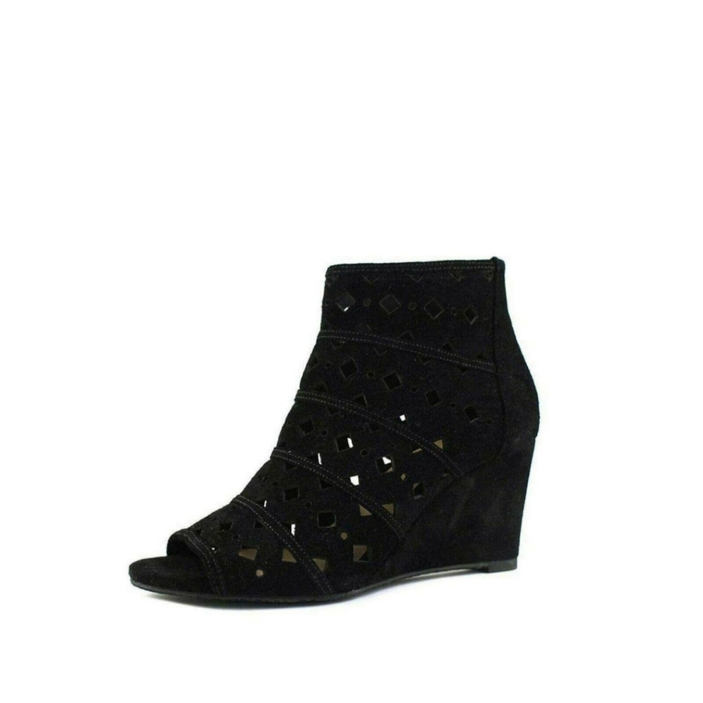 MICHAEL KORS Uma Peep Toe Cut out Wedge Booties